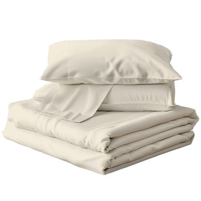 Organic Cotton Bed Sheet Set - Beige