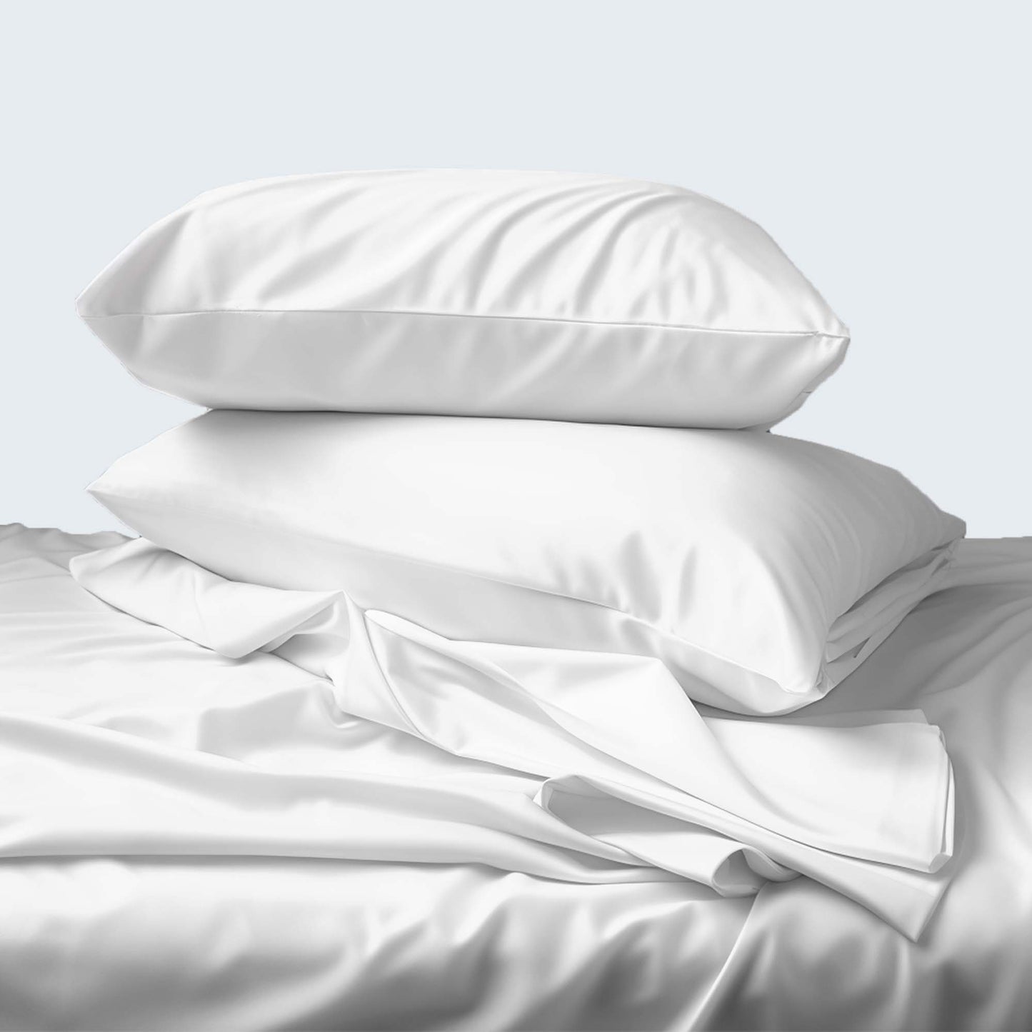 Organic Cotton Bed Sheet Set - White